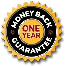365-day money back guarantee seal